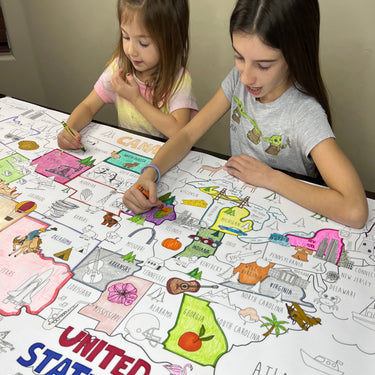 USA Coloring Map